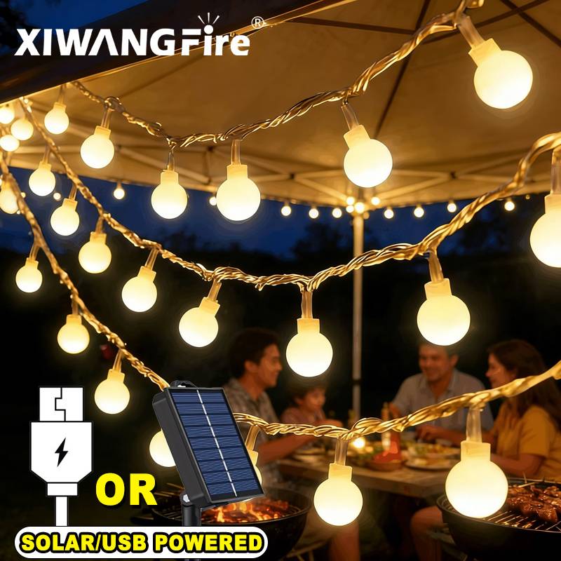Outdoor Lighting Waterproof - Luci a Stringa Solari/USB/a Batteria 3-10M,