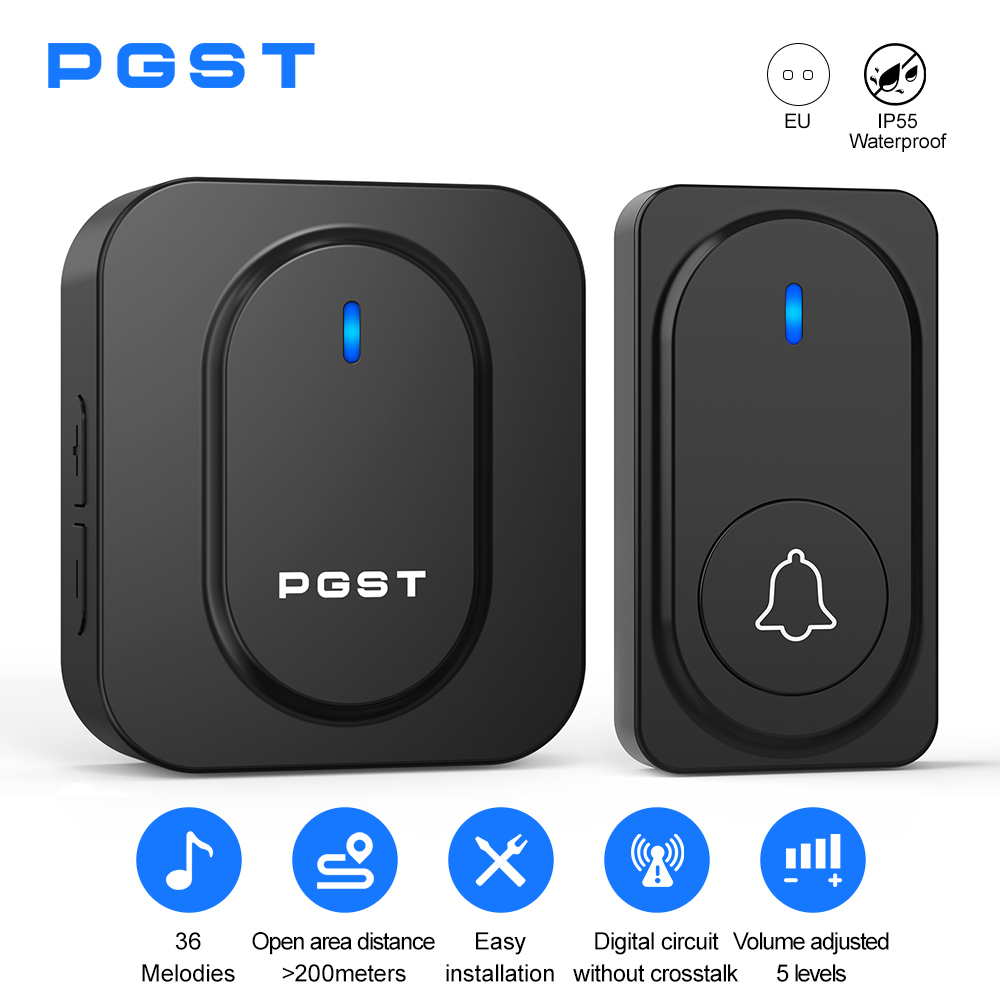 Outdoor Lighting Wireless - Campanello Wireless PGST con 36 Suonerie,