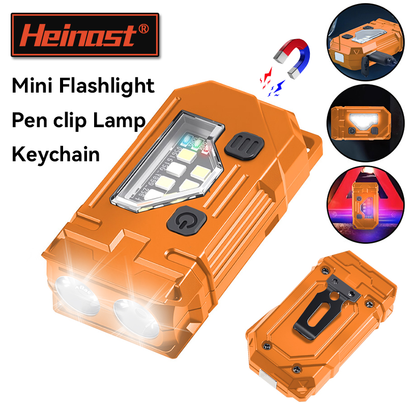 Outdoor Lighting Black - Mini portachiavi torcia EDC torcia magnetica