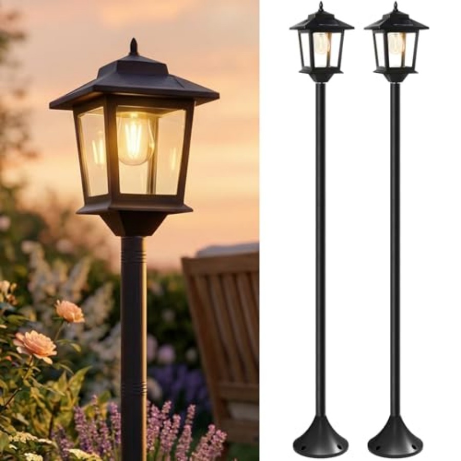 Outdoor Lighting Waterproof - Lampioni Solari da Esterno, Set da