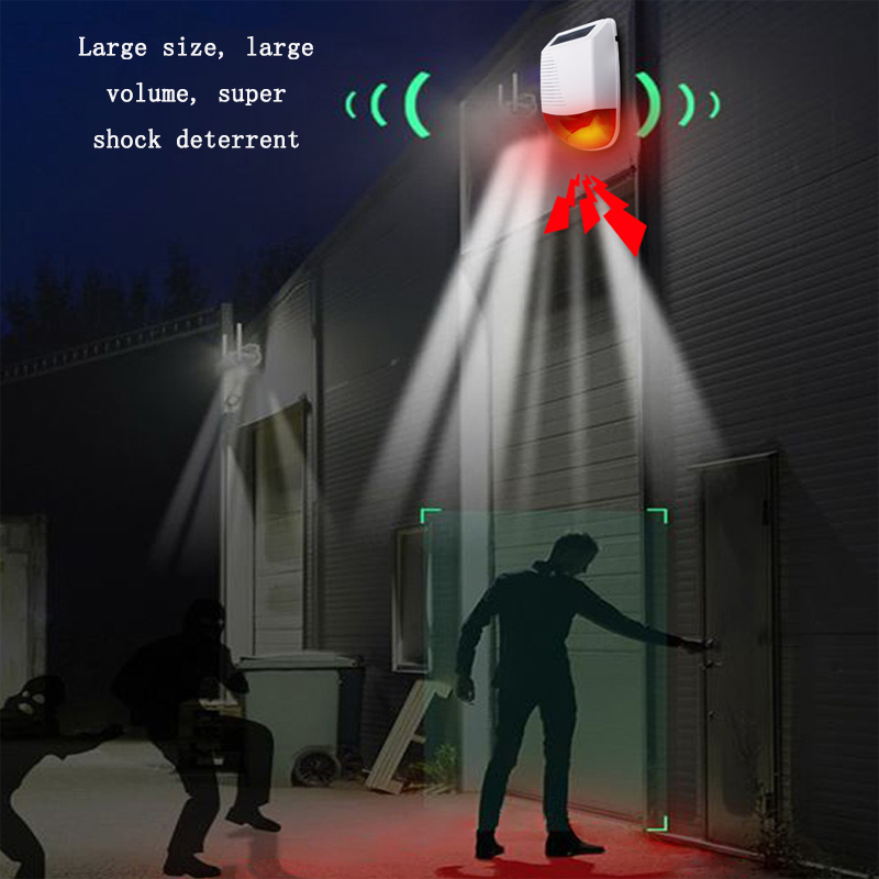 Outdoor Lighting Wireless - Sirena a luce e suono intelligente,