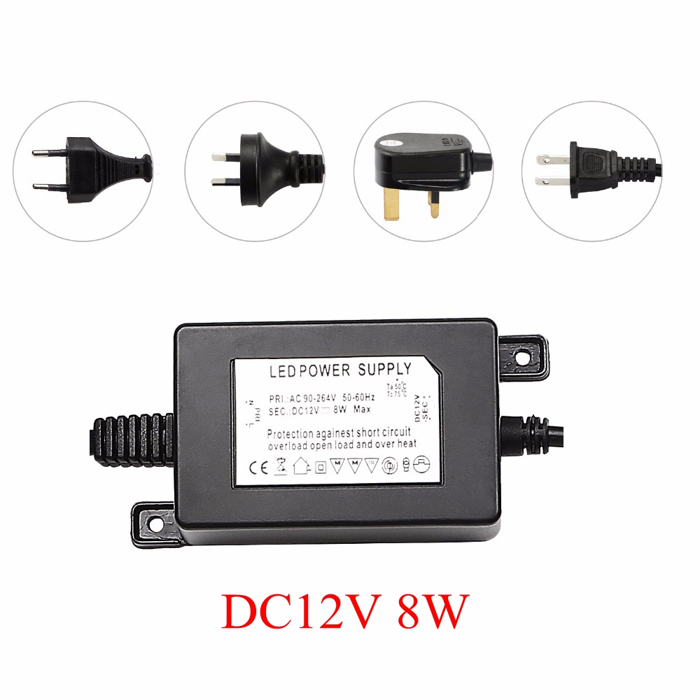 Outdoor Lighting Uk - Alimentatore Trasformatore Impermeabile IP67 DC12V 8W