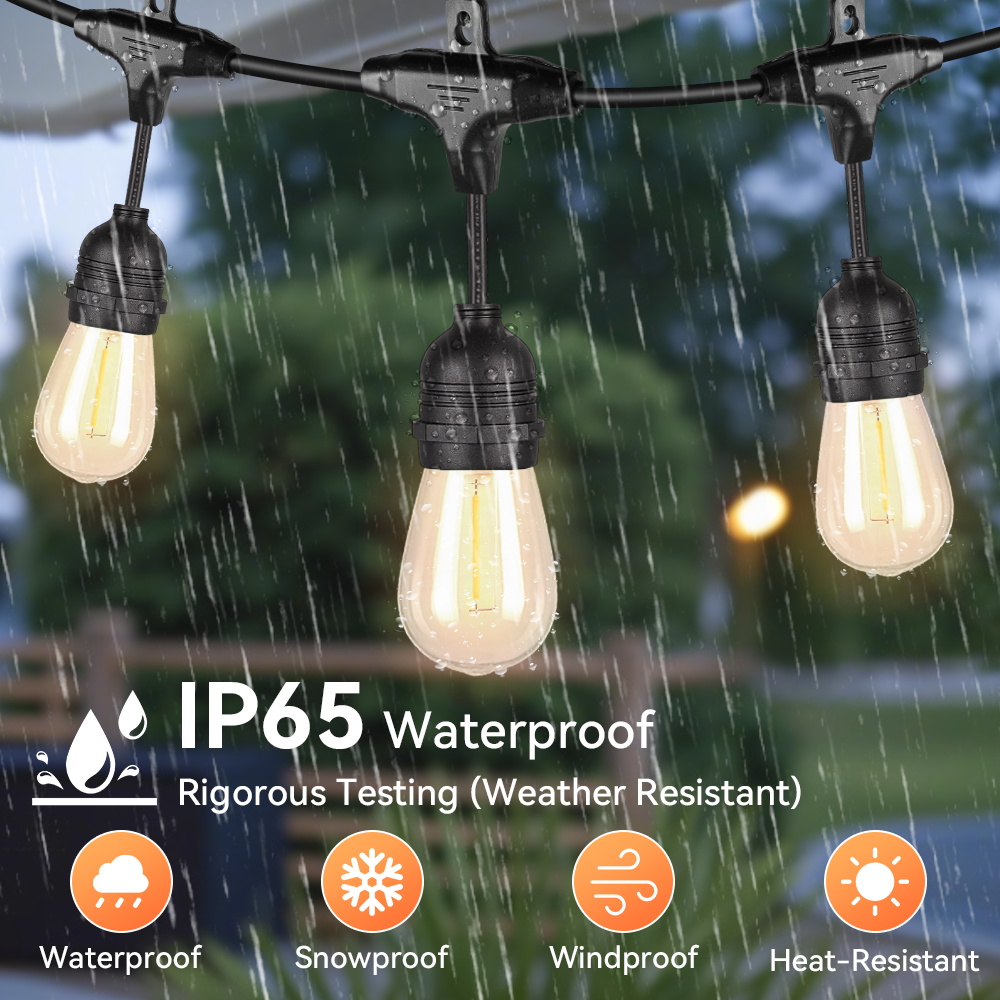Outdoor Lighting Uk - E27 Luci a stringa per esterni