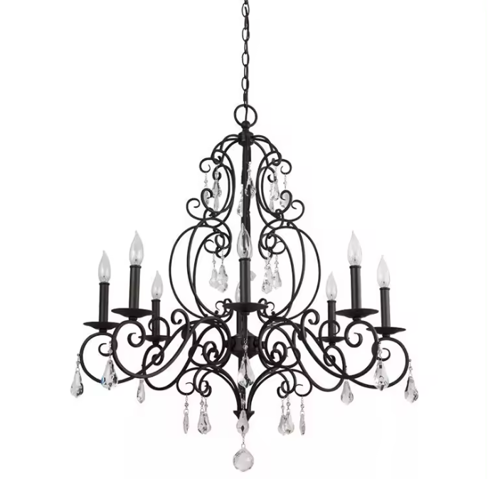 Outdoor Lighting Black - Lampadario Elegante Zeal Lighting, Stile Retrò