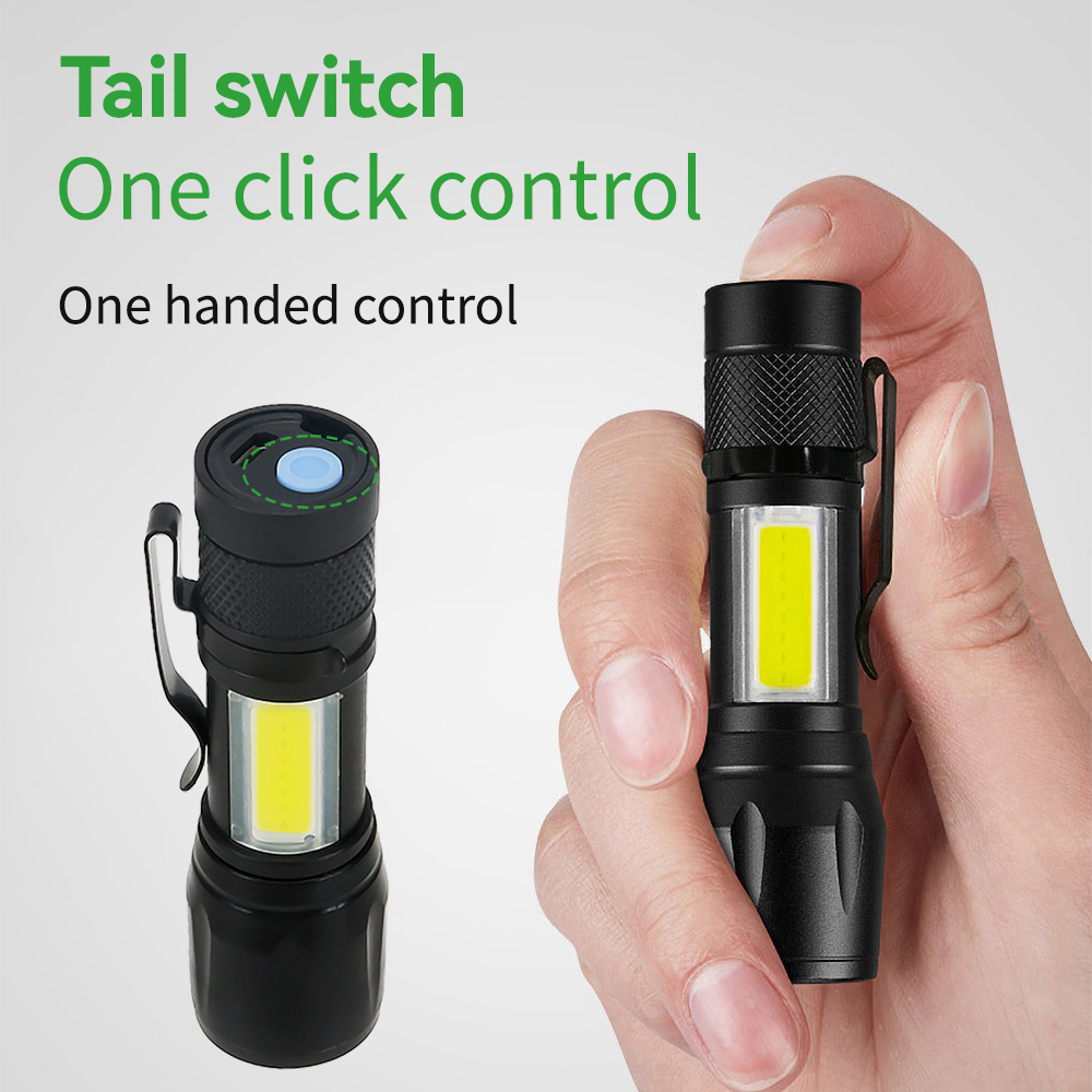Mini Torcia LED COB+XPE Portat - Outdoor Lighting Black recensione e prezzo