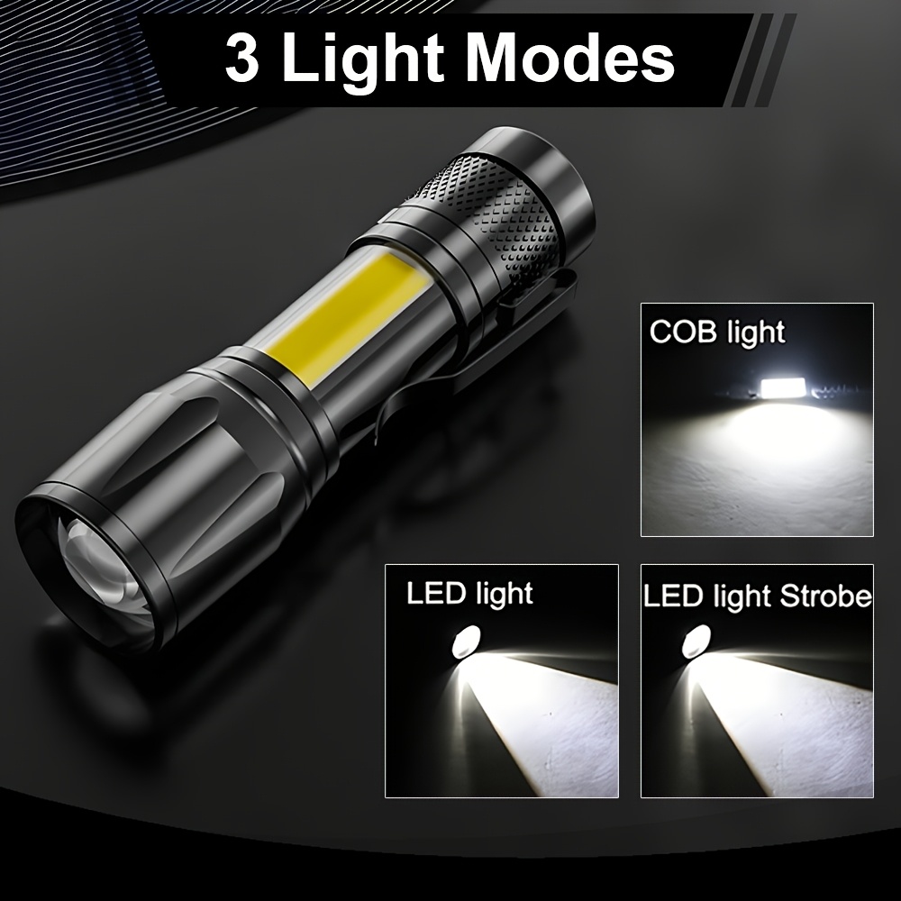 Mini Torcia LED COB+XPE Portat - Outdoor Lighting Black recensione e prezzo