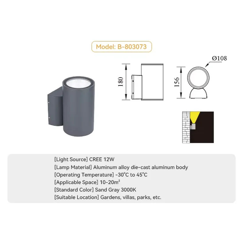 Lampada da Parete Decorativa p - Outdoor Lighting Waterproof recensione e prezzo
