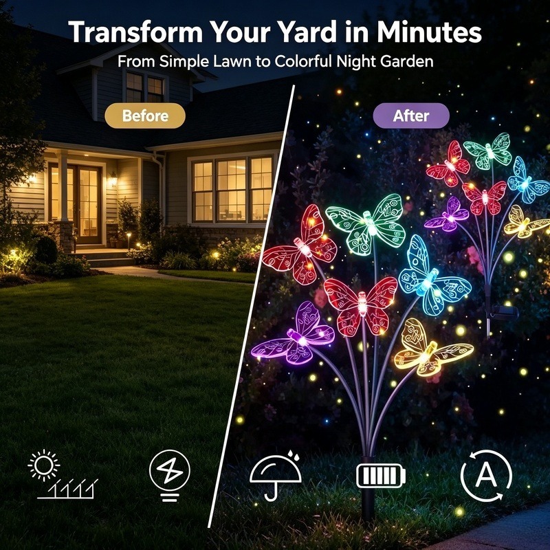 Luci a Farfalla Alimentate a E - Outdoor Lighting Waterproof recensione e prezzo