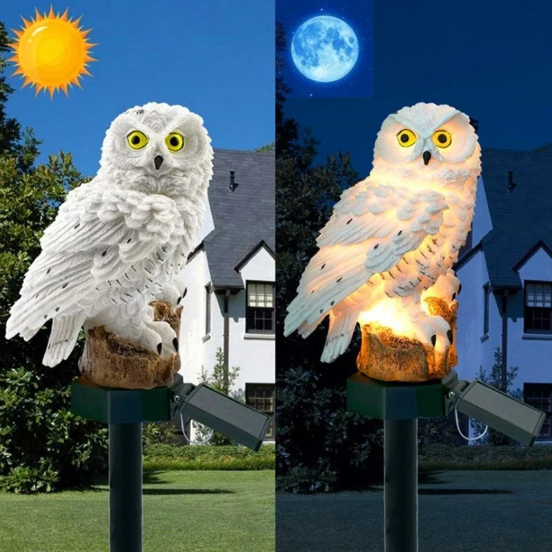 Statua di Gufo Solare con Luce - Outdoor Lighting And Landscape recensione e prezzo