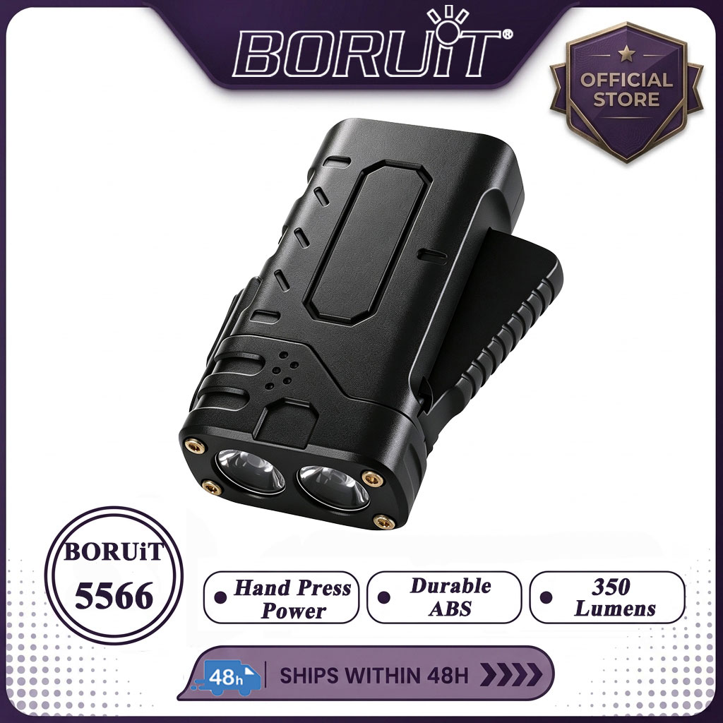 BORUIiT Torcia LED EDC a Manov - Outdoor Lighting Black recensione e prezzo