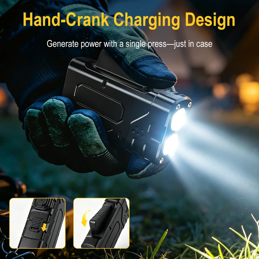 BORUIiT Torcia LED EDC a Manov - Outdoor Lighting Black recensione e prezzo