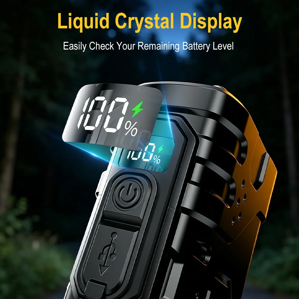BORUIiT Torcia LED EDC a Manov - Outdoor Lighting Black recensione e prezzo