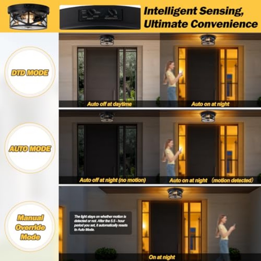 Lampada da soffitto per estern - Outdoor Lighting Black recensione e prezzo