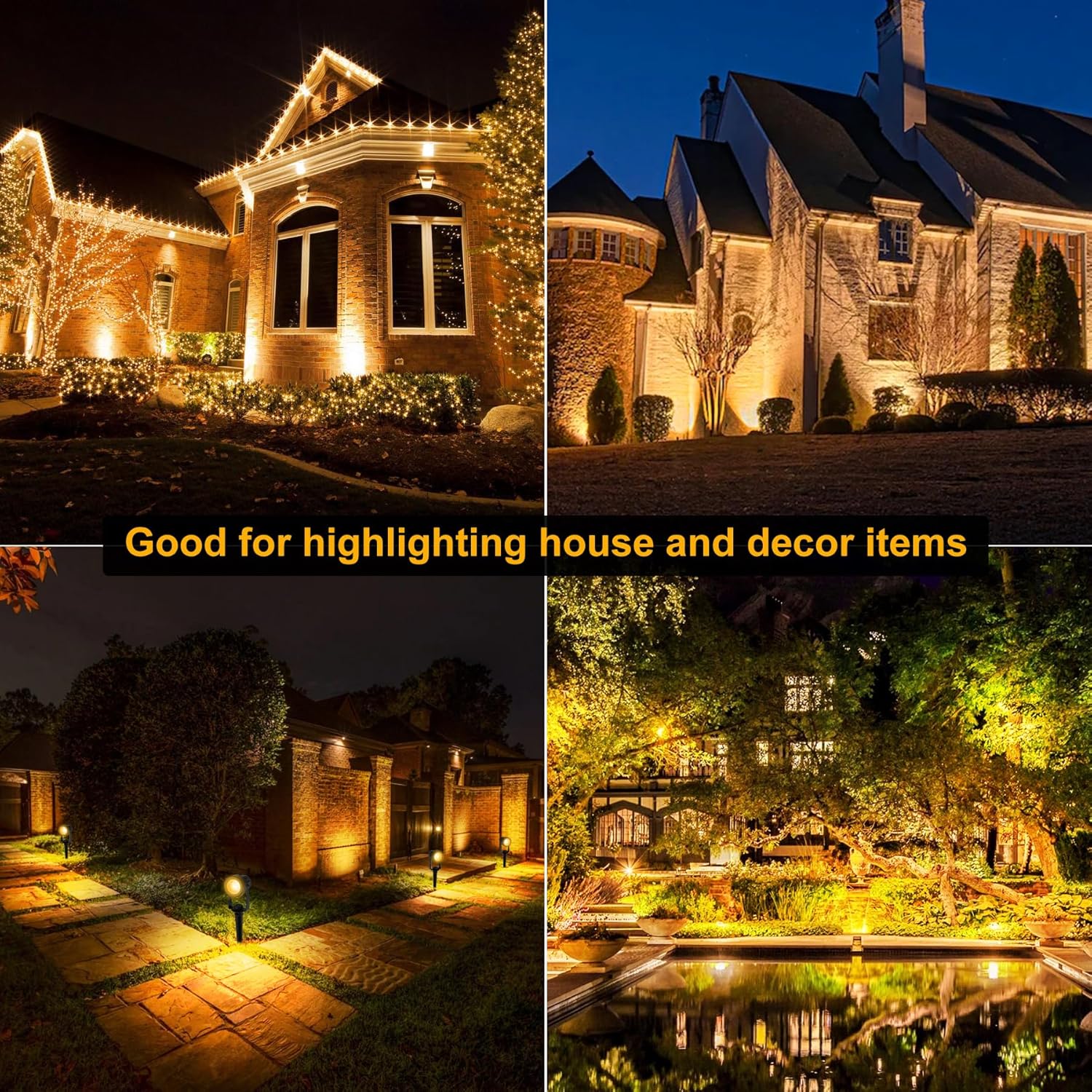 4/6/8 LED 3000K Faretto da est - Outdoor Lighting Uk recensione e prezzo