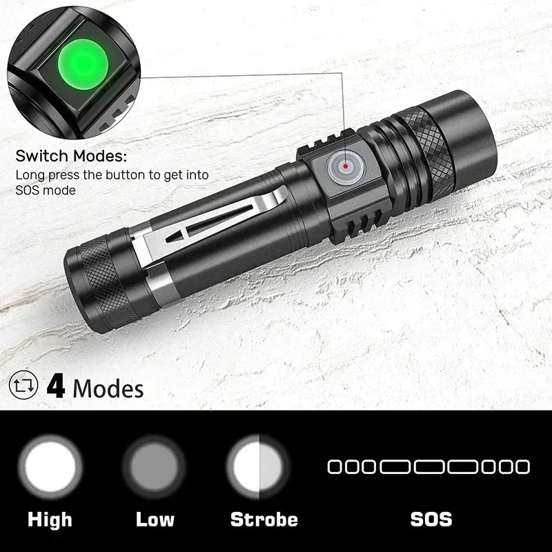 Torcia LED T6 Ricaricabile, To - Outdoor Lighting Black recensione e prezzo